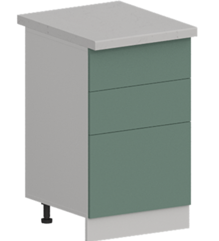 Кухня Модуль ШН3Я 500 Ликата / Матовая мята