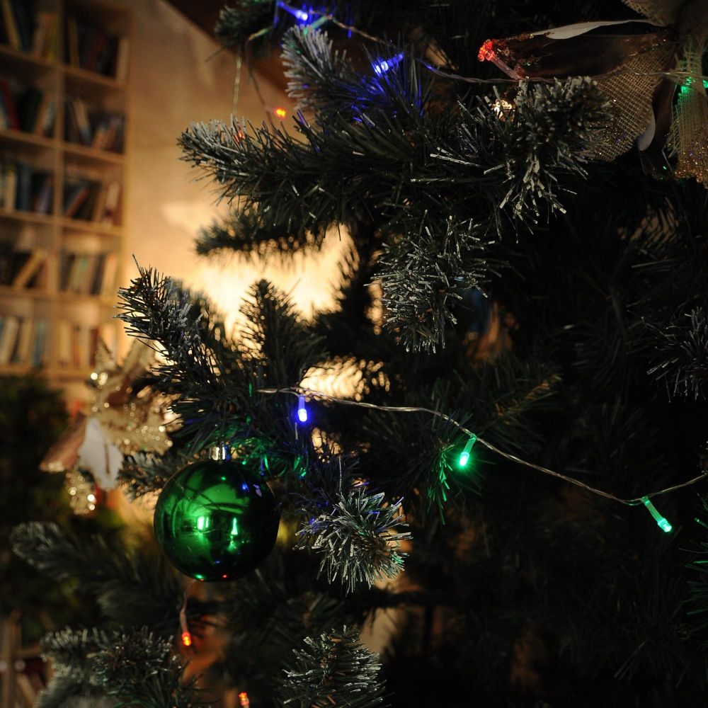 ULD-S1000-090-STA MULTI IP20 Гирлянда светодиодная. 10м. 90 светодиодов. Разноцветный свет. Провод прозрачный. ТМ Uniel