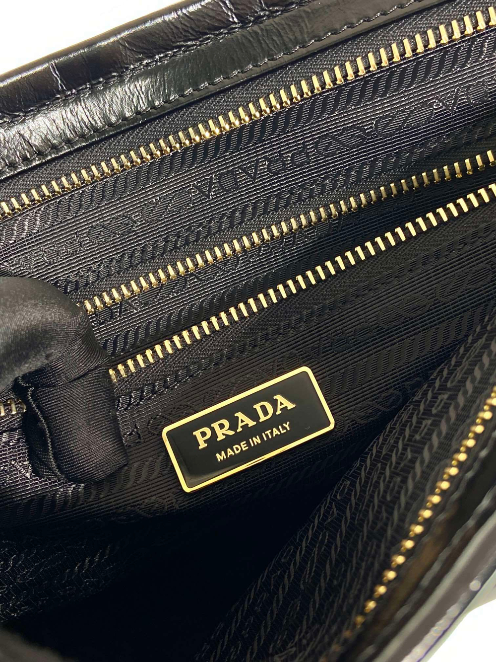 Prada Large Leather Handbag 38 cm