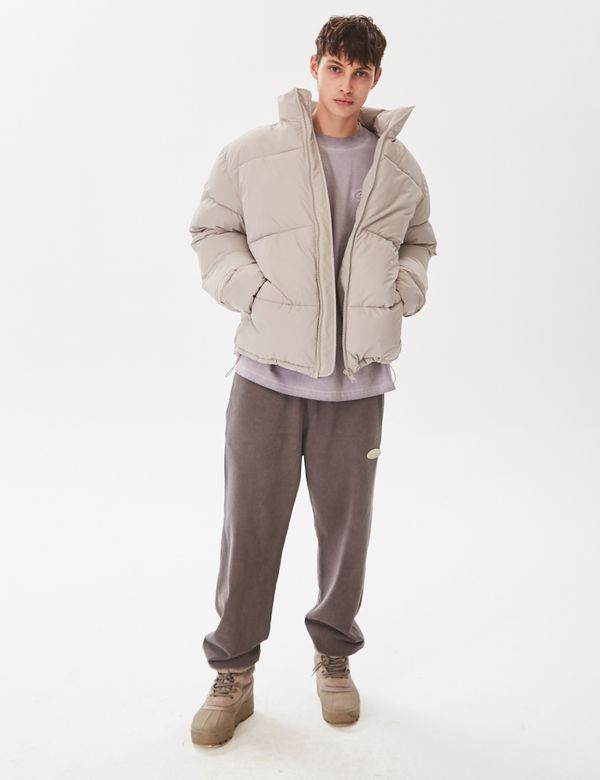 Пуховик Basic Бежевый - фото 8