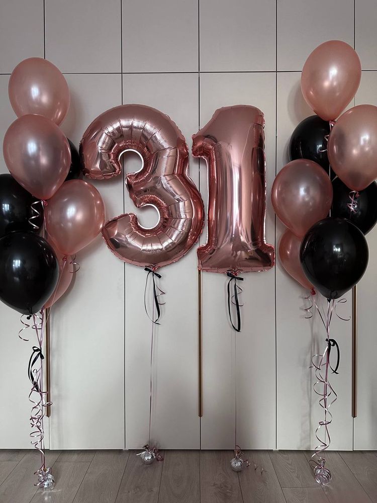 Розовое золото, Набор шаров