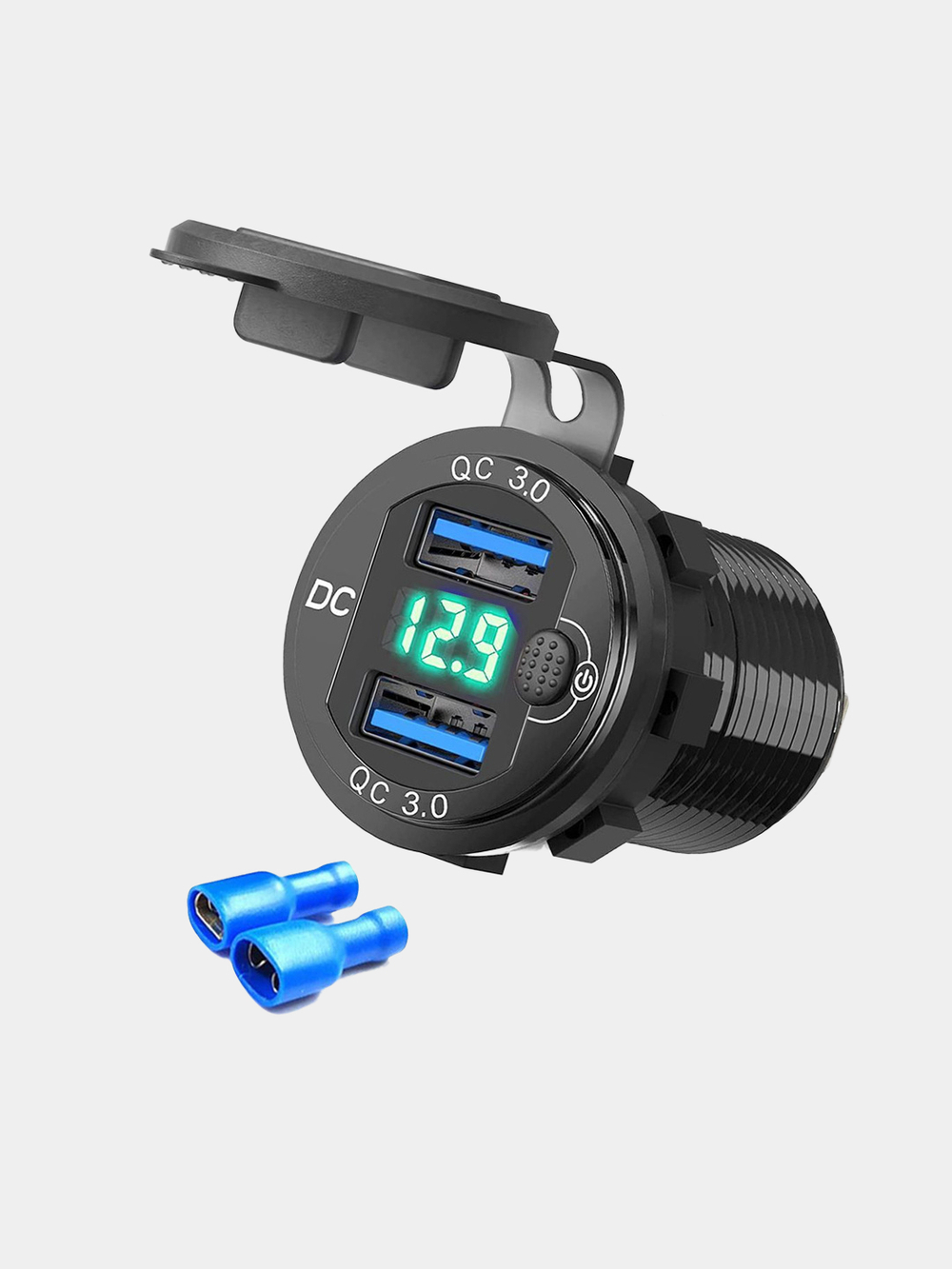 Розетка, разветвитель прикуривателя, 2 USB