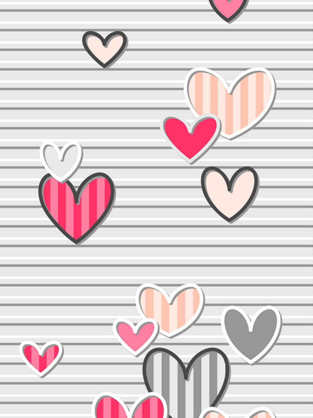 Пододеяльник бязь Сказка "Сердца" 1,5-спальный на молнии 145x215 см