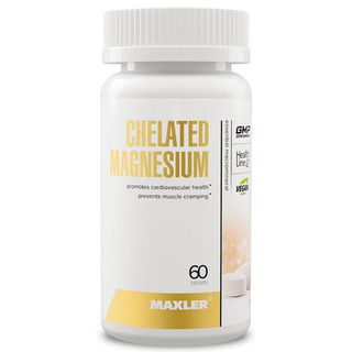 Maxler Chelated Magnesium (Bisglycinate Chelate form) (60 вег. таб.) [M]