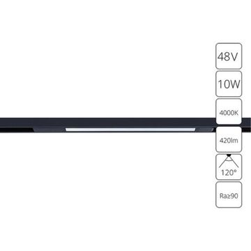 Магнитный трековый светодиодный светильник 10W 4000K A7263PL-1BK чёрный Optima Arte Lamp