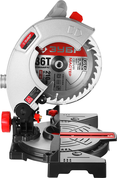 Пила торцовочная Зубр 1,3кВт 210х30мм лазер