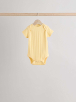 Боди с коротким рукавом для малышей Next E19-733, 5 шт., Сиреневый, Розовый, Мятный, Светло-желтый