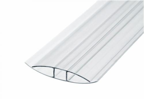 Профиль соединительный неразъемный прозрачный 6мм