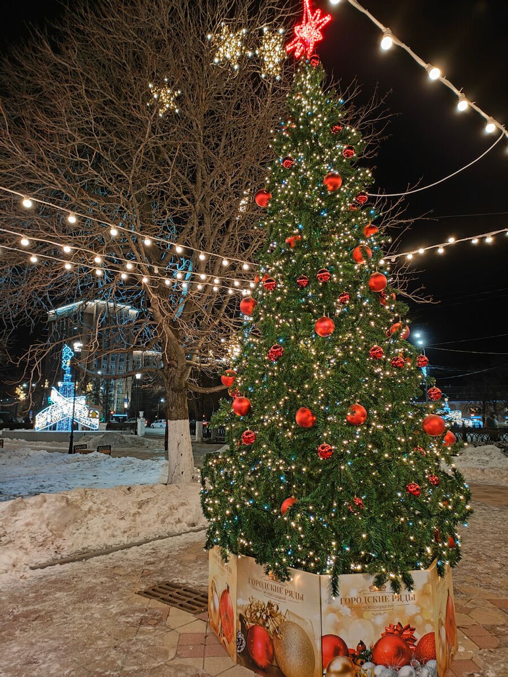 Ограждение для Ствольной уличной искусственной елки