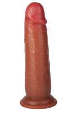 Реалистичный фаллоимитатор без мошонки из двухслойного силикона - 20 см.
