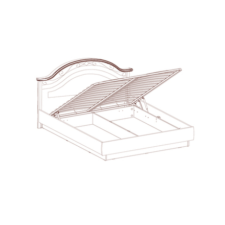 ДЖОКОНДА Кровать 1600 б/ножной спинки
