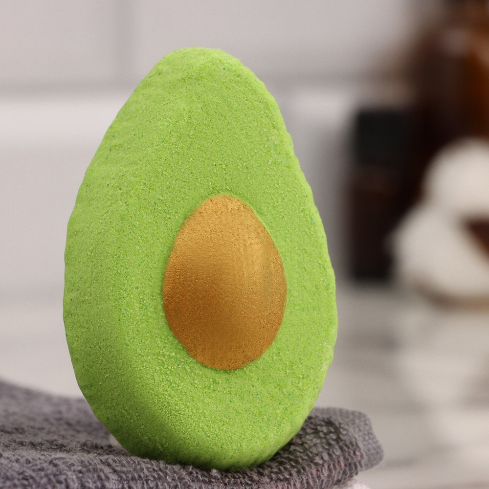 Бомбочка для ванны Авокадо с ароматом персика - 90 гр. (Цвет: не задано)