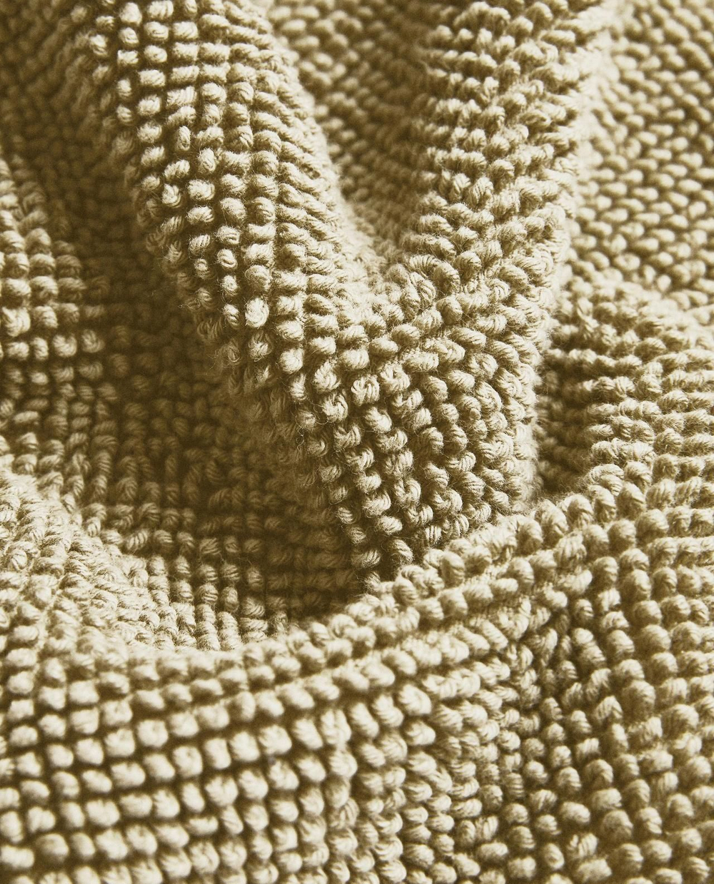 Zara Home - Гладкий нескользящий коврик для ванной, зеленый, 50x70 см