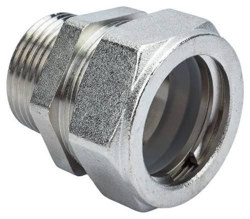 НИКЕЛЬ Муфта для гоф. трубы 25х3/4 нар. VER-PRO (100/5шт)