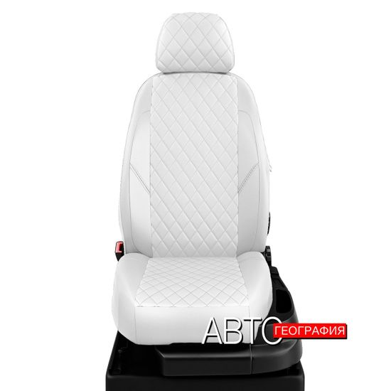 Чехлы на сиденья Citroen C-Crosser (2007-2013) из экокожи "Ромб"