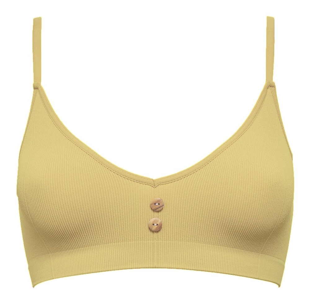 Эко-бюстгальтер в мелкий рубчик Eco-wear (Размер: XL) (Цвет: бирюзовый)