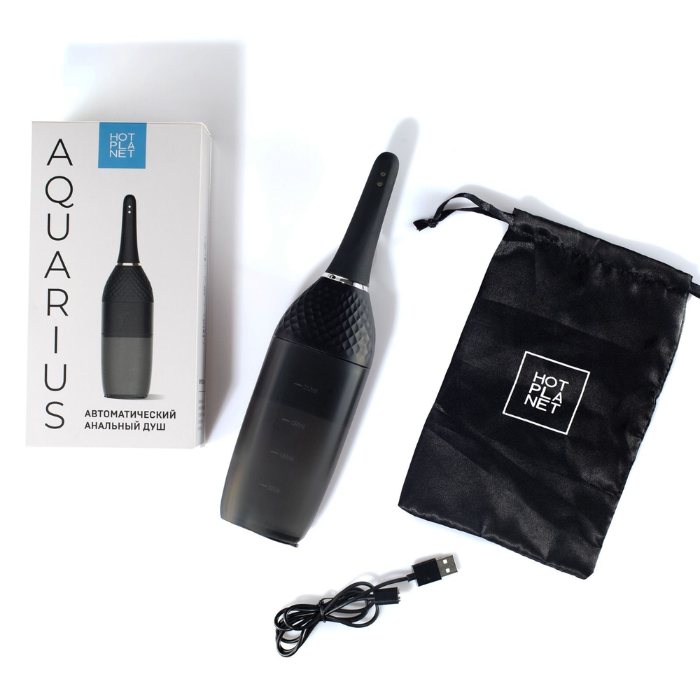 Автоматический анальный душ Aquarius (Цвет: черный)