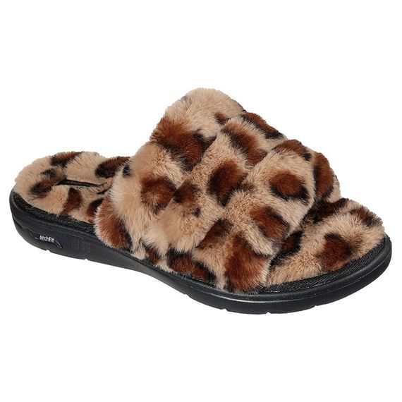 Skechers ARCH FIT LOUNGE 'Faux Fur Leopard'