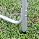 Стол складной металл, прямоугольный, 120х60х68.5 см, столешница МДФ, сер,