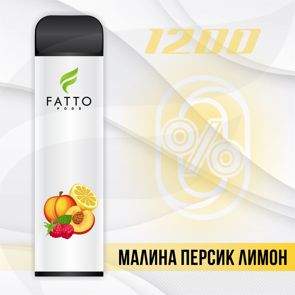FATTO PODS ZERO - Raspberry Peach Lemon (0% nic)