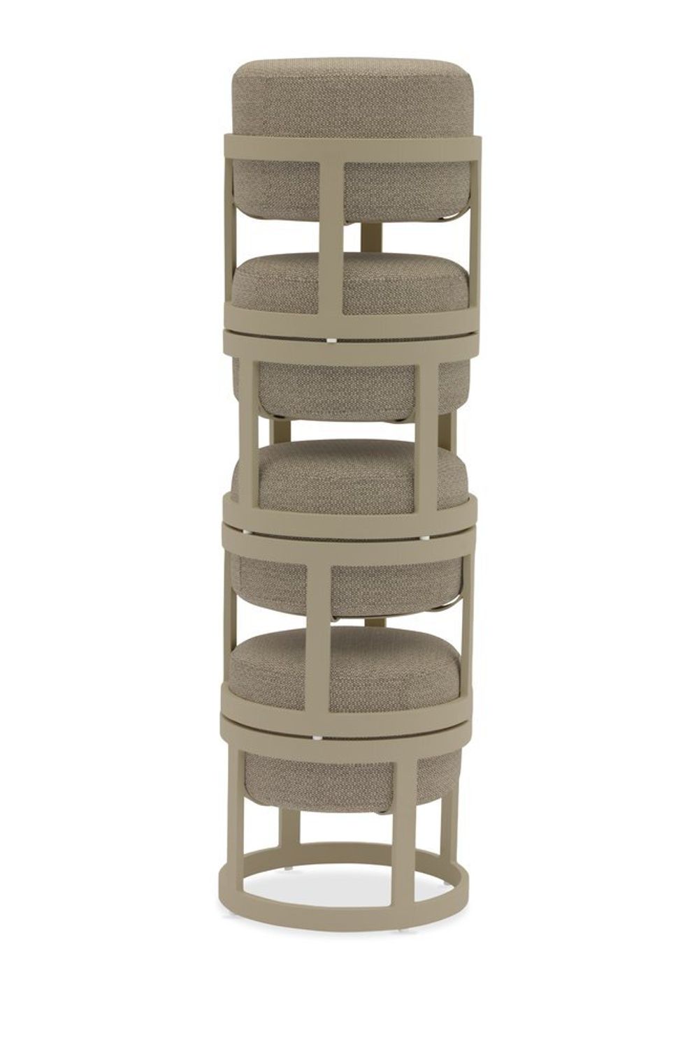 Tumba, комплект бежевый/коричневый, алюминий