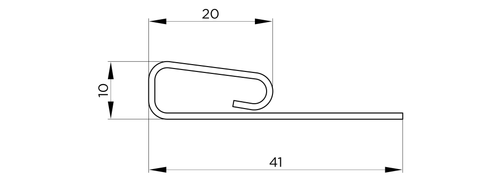 Финишный профиль к сайдингу FineBer Classic Color Белый 3660 мм