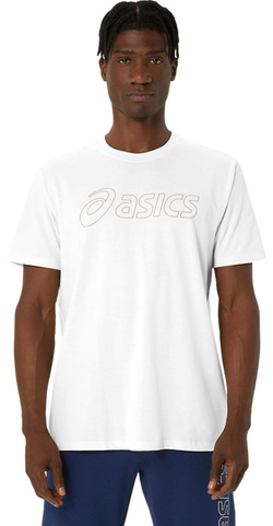 Мужская теннисная футболка Asics Logo Short Sleeve - белый