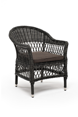 "Сицилия" плетеный стул из искусственного ротанга, цвет графит