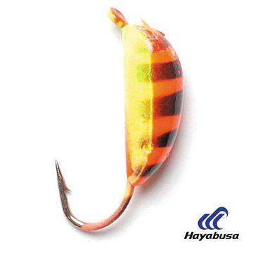 Мормышка вольфрамовая Lucky John БАНАН рижский крашеная 030/19