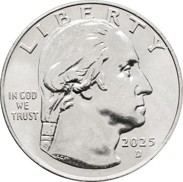 25 центов (1/4 доллара, квотер) 2025 США «Американские женщины - астроном Вера Рубин» (D)