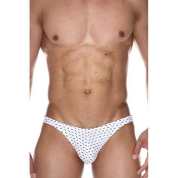 Трусы мужские слипы белые с принтом DARKZONE DZN6470