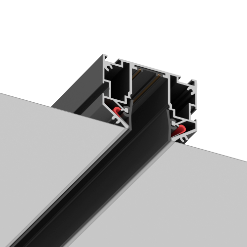 ST040.429.00 Шинопровод 220 под натяжной потолок ST-Luce Черный Длина 2 000мм