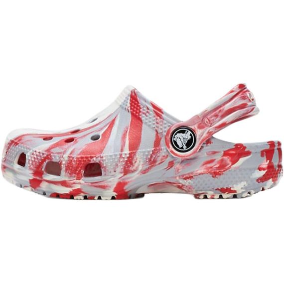 Crocs Classic Clog 'White Gray Red'