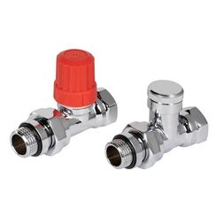 Набор термостатический для радиатора прямой ROYAL THERMO Design 1/2quot; Click (Хром)