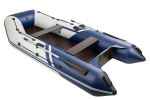 Броня-320 СК слань+киль белый-синий (Лодка ПВХ под мотор с усилением)
