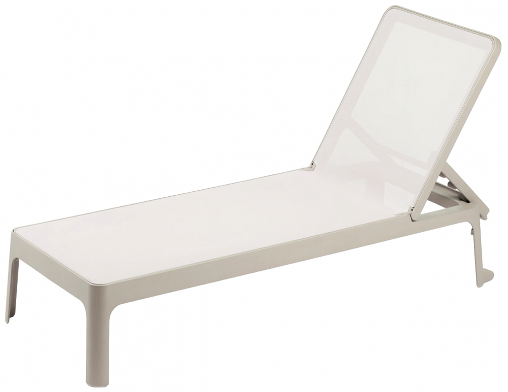 Лежак пластиковый Plano бежевый