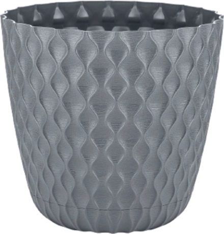 Горшок пластиковый InGreen Barcelona 9,6л d27см утренний туман