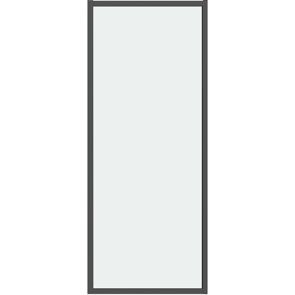 Душевая стенка Grossman Style 80 200.K33.05.80.21.00 профиль Черный матовый стекло прозрачное