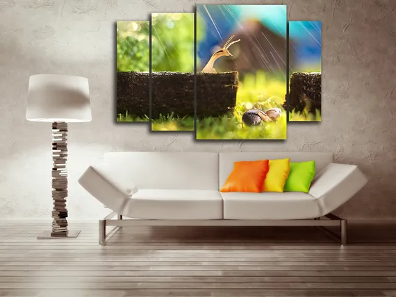 Модульная картина "Две улитки"