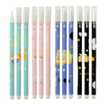 Ручка шариковая, Basir, синие чернила, серия "Кошка", разноцветный корпус, 12 шт