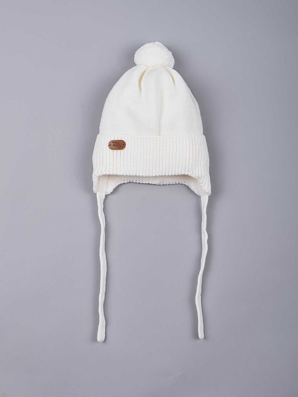 Шапка зимняя из смесовой шерсти "Снежок" 0+