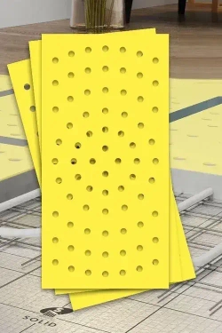 Подложка листовая, 2мм, с отверстиями для теплого пола под ламинат/паркет, 1х0,5м в уп.10м2