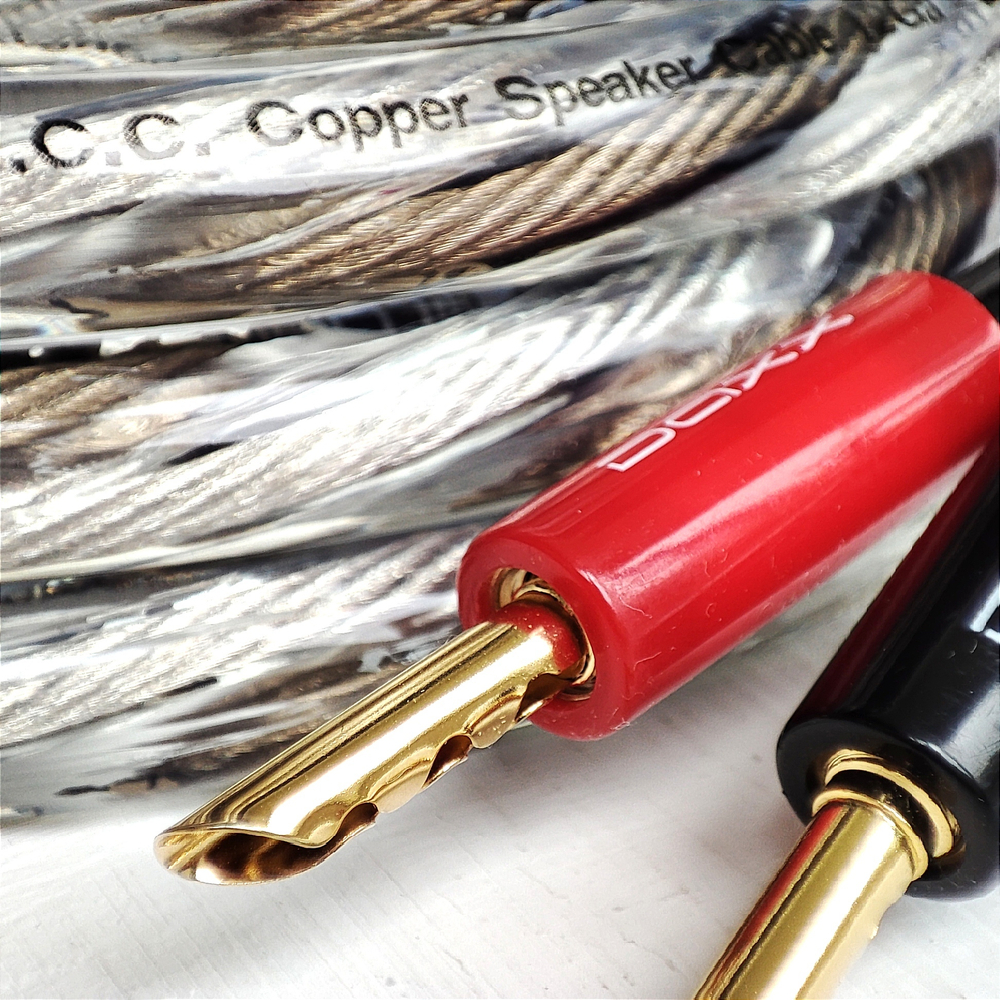 DAXX S192p Акустический кабель 12AWG (3.3мм.кв), класса Hi-End из посеребренной монокристаллической меди -готовая пара-