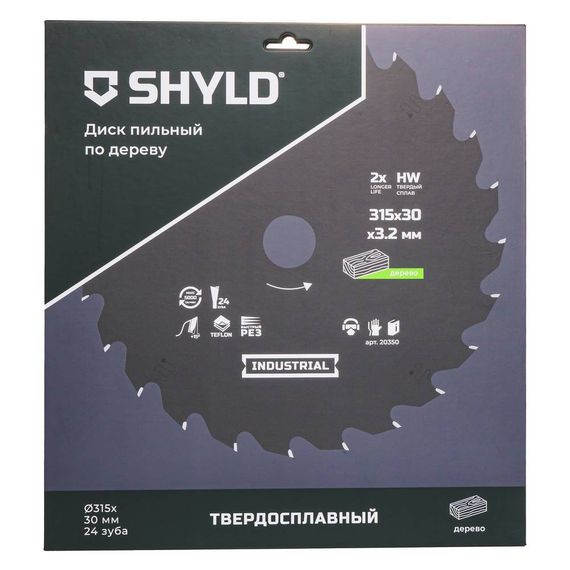 Диск пильный по дереву SHYLD 315х30мм 24Т (20350)