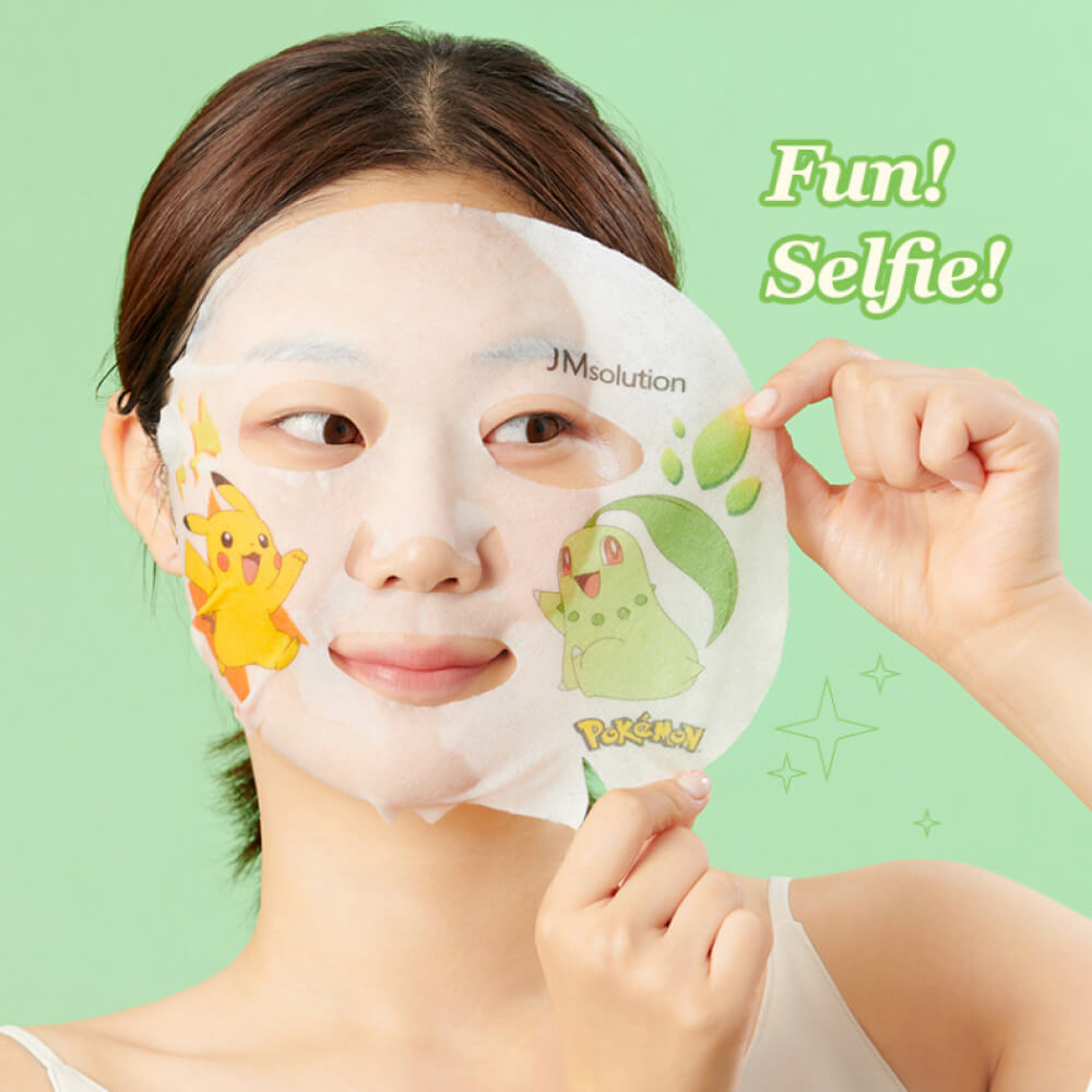 Маска тканевая с хауттюйнией JMsolution Stamp In Heartleaf Mask Pokemon, 30 мл
