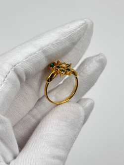 Кольцо с цветком