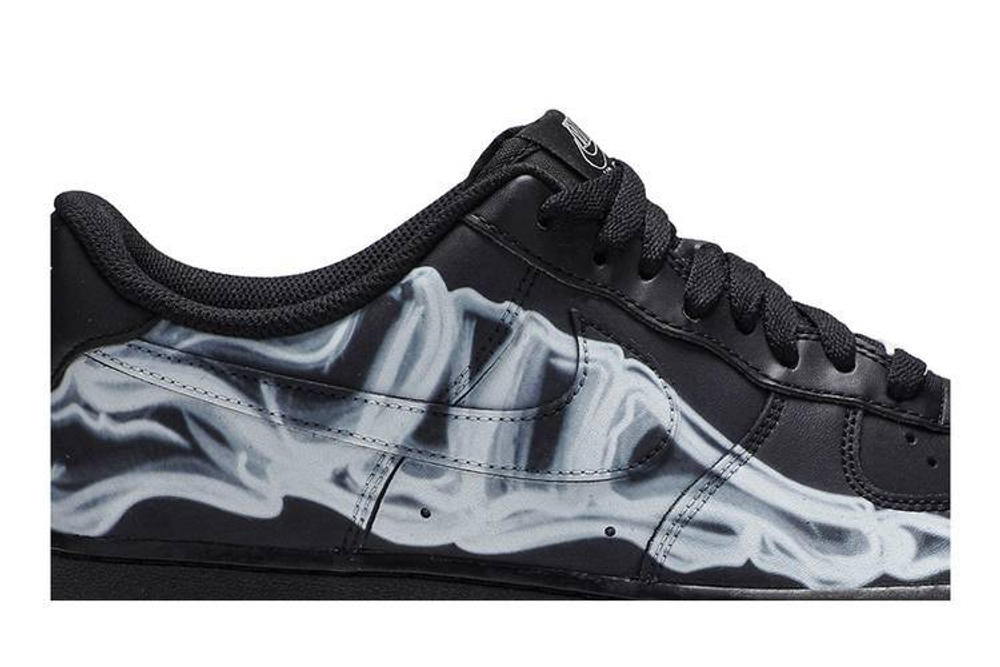Кроссовки Nike Air Force 1 Skeleton 'Black On Black'