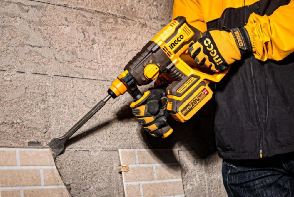 Аккумуляторный бесщеточный перфоратор SDS-Plus INGCO CRHLI20208 INDUSTRIAL 20 В 2 Дж