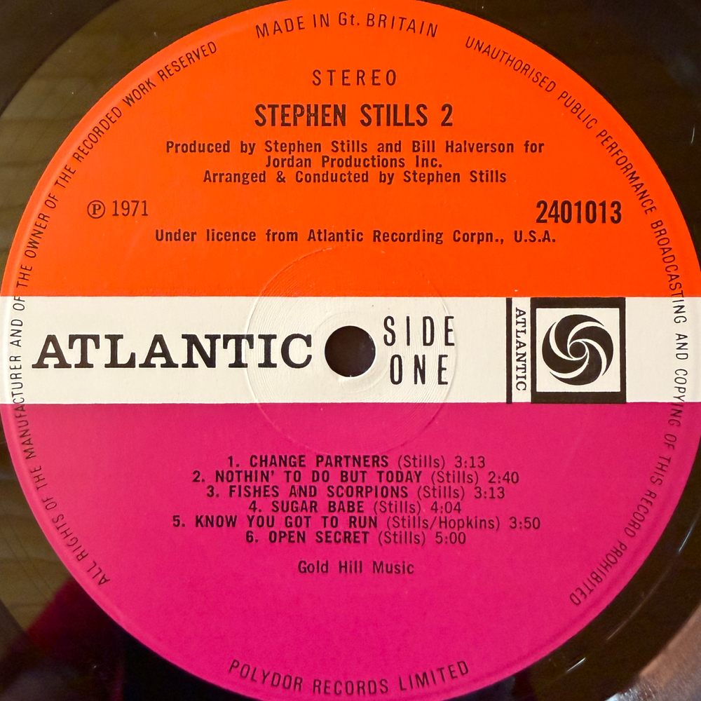 Stephen Stills – Stephen Stills 2 (Англия 1971г.) Т