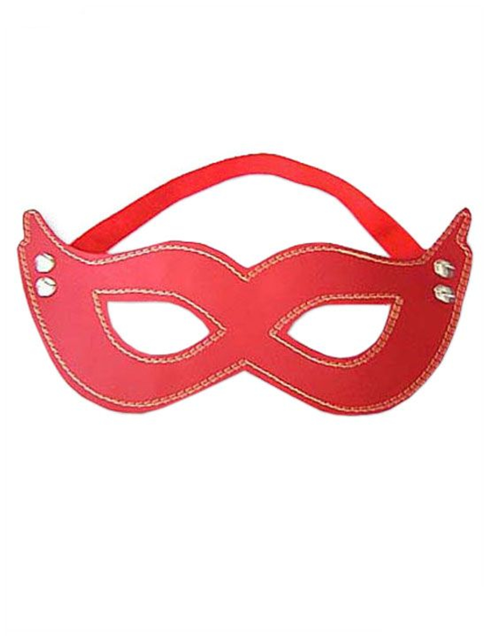 Красная кожаная маска CLASSIC (Цвет: красный)